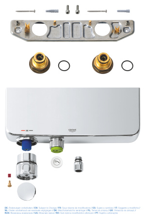 Термостатический двухрычажный смеситель для душа Grohe Grohtherm SmartControl 34719 000 (34719000) хром